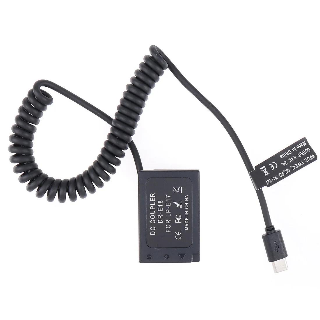 USB-C CŸ to Ǯ ڵ LP-E17  ͸ DR-E18 Ŀ÷   ö ̺, ĳ EOS RP 77D 200D ī޶